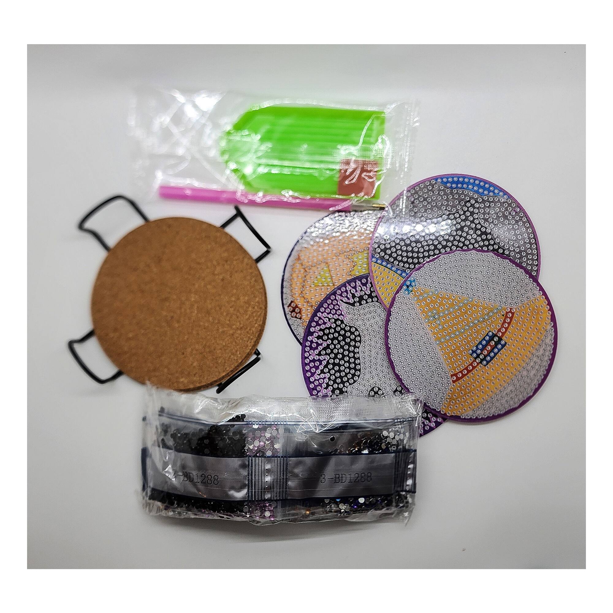 Sparkly Selections' Halloween Diamond Painting Coasters 4 Set